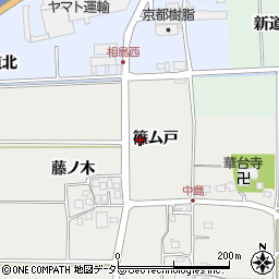京都府久御山町（久世郡）中島（篠ム戸）周辺の地図