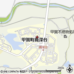滋賀県甲賀市甲賀町鹿深台180-39周辺の地図
