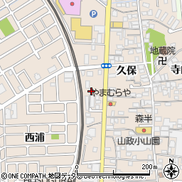 京都府宇治市小倉町久保111-2周辺の地図