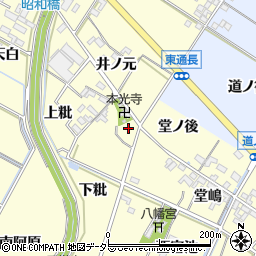 愛知県岡崎市福岡町狐島周辺の地図