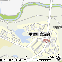 滋賀県甲賀市甲賀町鹿深台180-47周辺の地図