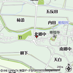 愛知県額田郡幸田町長嶺北郷中13周辺の地図