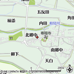 愛知県額田郡幸田町長嶺北郷中28周辺の地図
