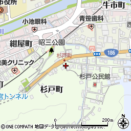 島根県浜田市杉戸町2606周辺の地図