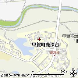 滋賀県甲賀市甲賀町鹿深台180-49周辺の地図