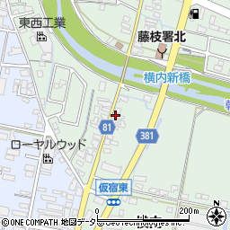 静岡県藤枝市横内553周辺の地図