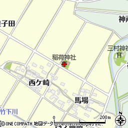 稲荷神社周辺の地図