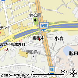 愛知県常滑市錦町4丁目522周辺の地図