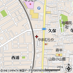 京都府宇治市小倉町久保110周辺の地図