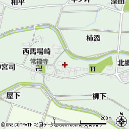 愛知県額田郡幸田町長嶺東馬場崎周辺の地図