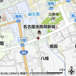 愛知県新城市八幡周辺の地図
