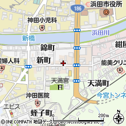 島根県浜田市新町周辺の地図