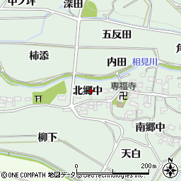 愛知県額田郡幸田町長嶺北郷中25周辺の地図