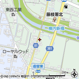 静岡県藤枝市横内552周辺の地図
