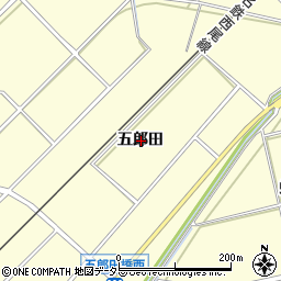 愛知県安城市藤井町五郎田周辺の地図