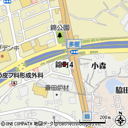 愛知県常滑市錦町4丁目519周辺の地図