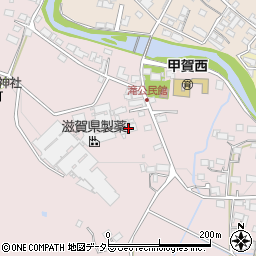 滋賀県甲賀市甲賀町滝885周辺の地図