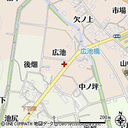愛知県岡崎市舞木町広池19周辺の地図