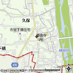 兵庫県姫路市林田町下構105-3周辺の地図