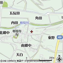 愛知県額田郡幸田町長嶺北郷中49周辺の地図
