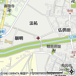 愛知県安城市寺領町願明104周辺の地図