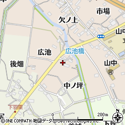 愛知県岡崎市舞木町広池32周辺の地図