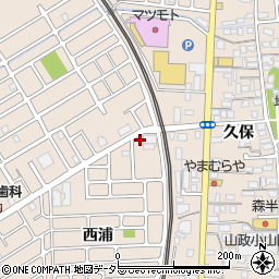 京都府宇治市小倉町西浦3-16周辺の地図