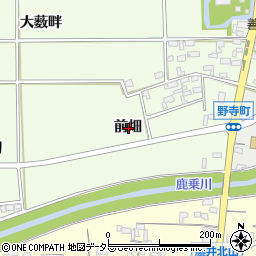 愛知県安城市野寺町前畑周辺の地図