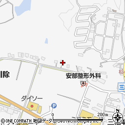 兵庫県三田市川除9周辺の地図
