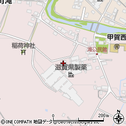 滋賀県甲賀市甲賀町滝879周辺の地図