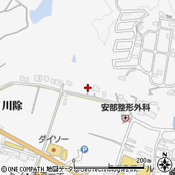 兵庫県三田市川除8周辺の地図