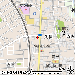 京都府宇治市小倉町久保114-2周辺の地図