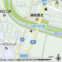 静岡県藤枝市横内546周辺の地図
