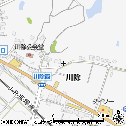 兵庫県三田市川除134周辺の地図