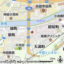 山陰合同銀行浜田支店周辺の地図