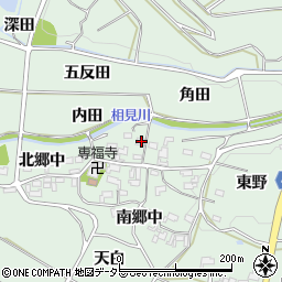 愛知県額田郡幸田町長嶺北郷中42周辺の地図