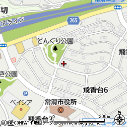 愛知県常滑市乳母子周辺の地図