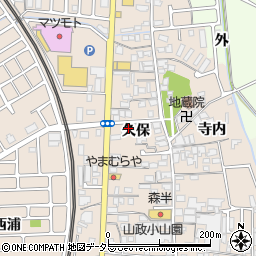 京都府宇治市小倉町久保40周辺の地図