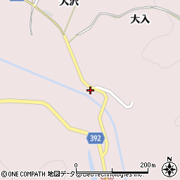 愛知県新城市日吉大沢周辺の地図