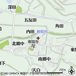 愛知県額田郡幸田町長嶺北郷中40-2周辺の地図