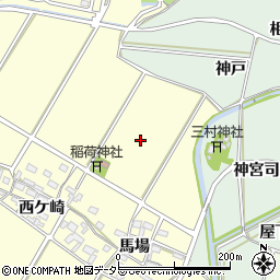 愛知県額田郡幸田町坂崎神宮司周辺の地図