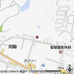 兵庫県三田市川除3周辺の地図