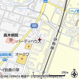 三重県鈴鹿市高岡町640周辺の地図
