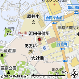 島根県浜田合同庁舎　商工労政事務所周辺の地図