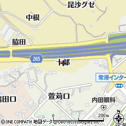 愛知県常滑市多屋十部周辺の地図