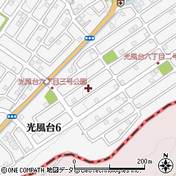 大阪府豊能郡豊能町光風台6丁目7周辺の地図