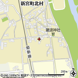 兵庫県たつの市新宮町北村35-3周辺の地図