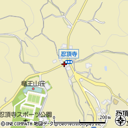 忍頂寺周辺の地図