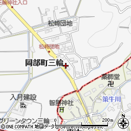 静岡県藤枝市岡部町三輪1096-11周辺の地図