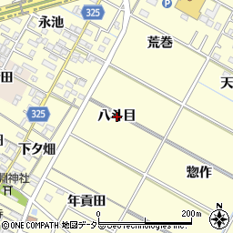 愛知県岡崎市福岡町八斗目周辺の地図